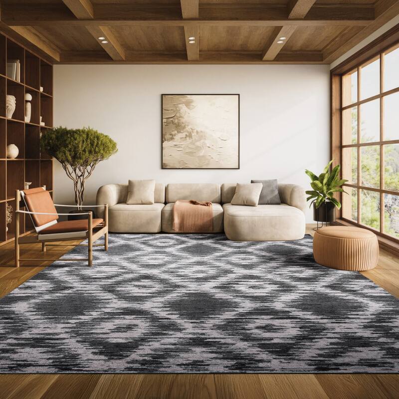 SAFAVIEH Adirondack Toribia Vintage Boho Oriental Rug - 9' x 12' - Charcoal/Ivory