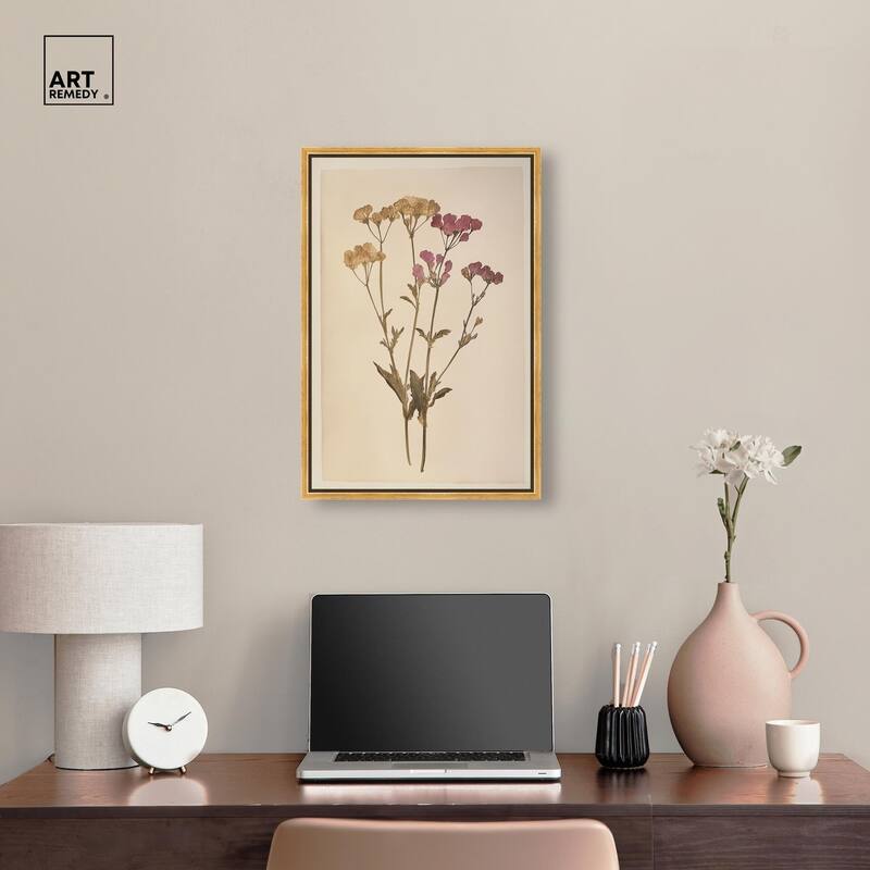 Dried Flower Canvas by Art Remedy