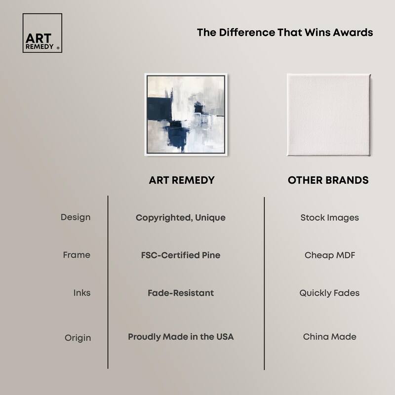 Porcelain Blue on White I Canvas by Art Remedy