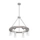 preview thumbnail 3 of 17, Hunter Devon Park 6-Light Chandelier - Dining Room, Entry - Wagon Wheel, Rustic, Farmhouse