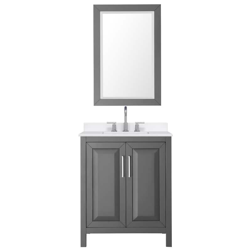 Wyndham Collection WCV252530S-QTZ-US3M24 Daria 30" Free Standing