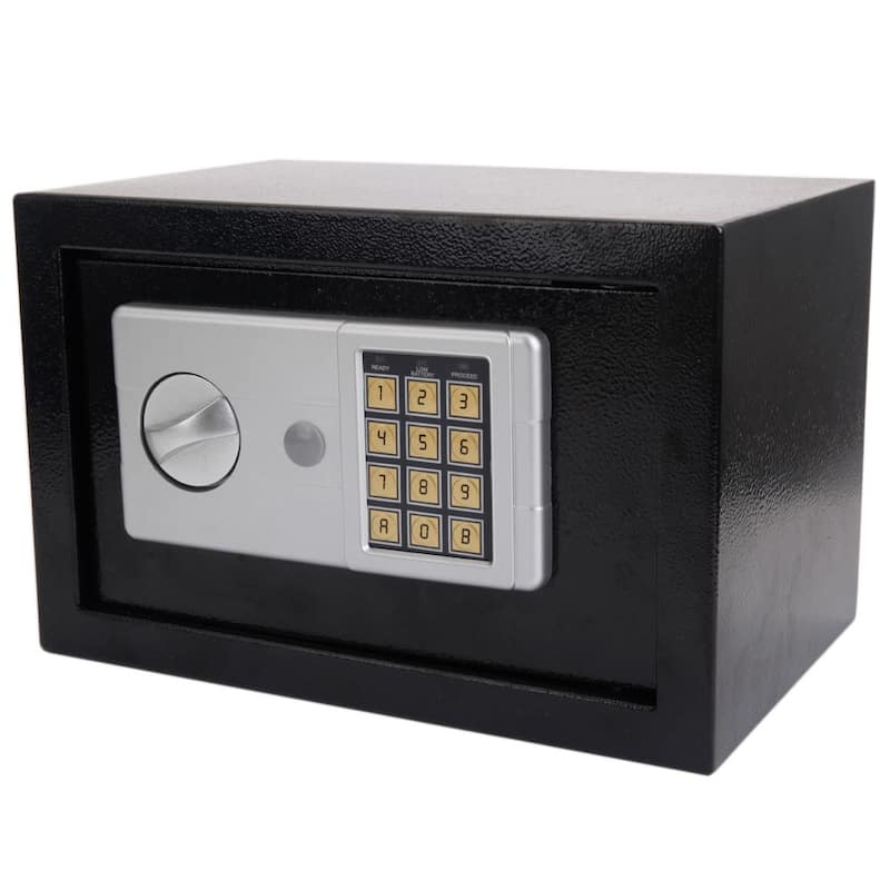 Small Black Digital Electronic Safe Box Keypad Lock Home Office Hotel Gun