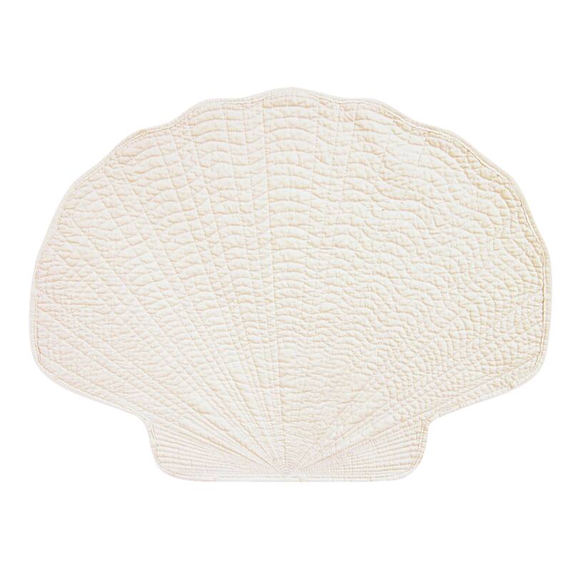 Shell Shaped Placemat S/6 - White - Set of 6