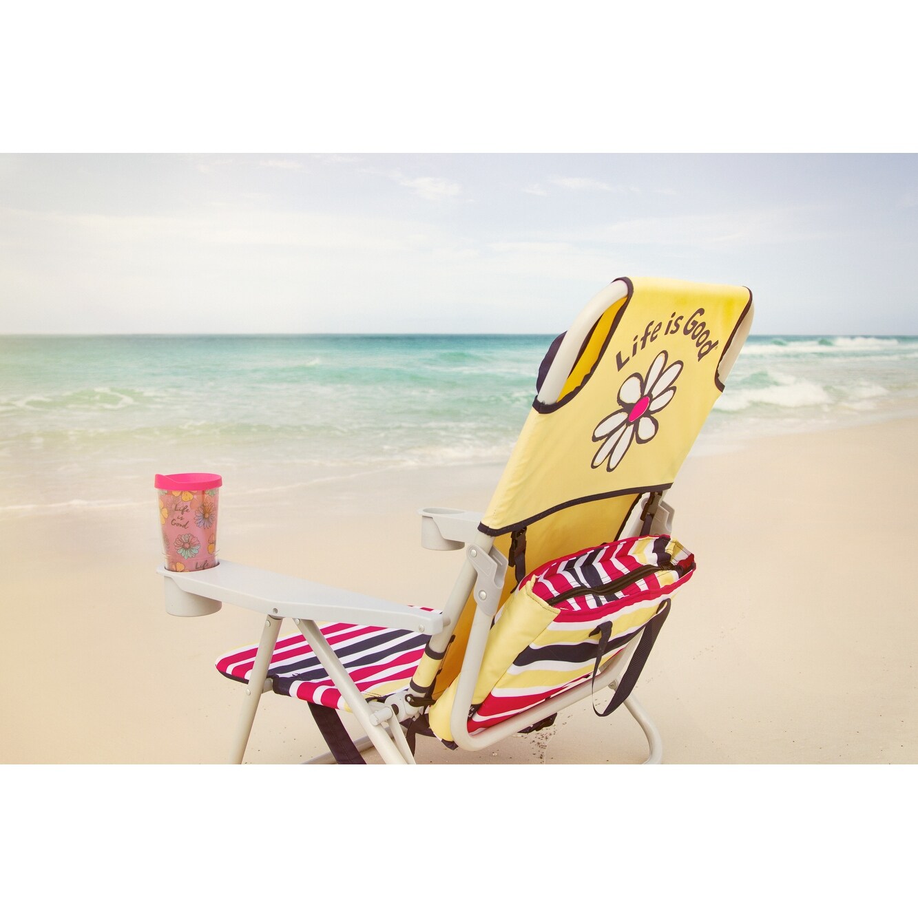 Shop Black Friday Deals On Life Is Good Grey Oversized Beach Chair Overstock 32308728