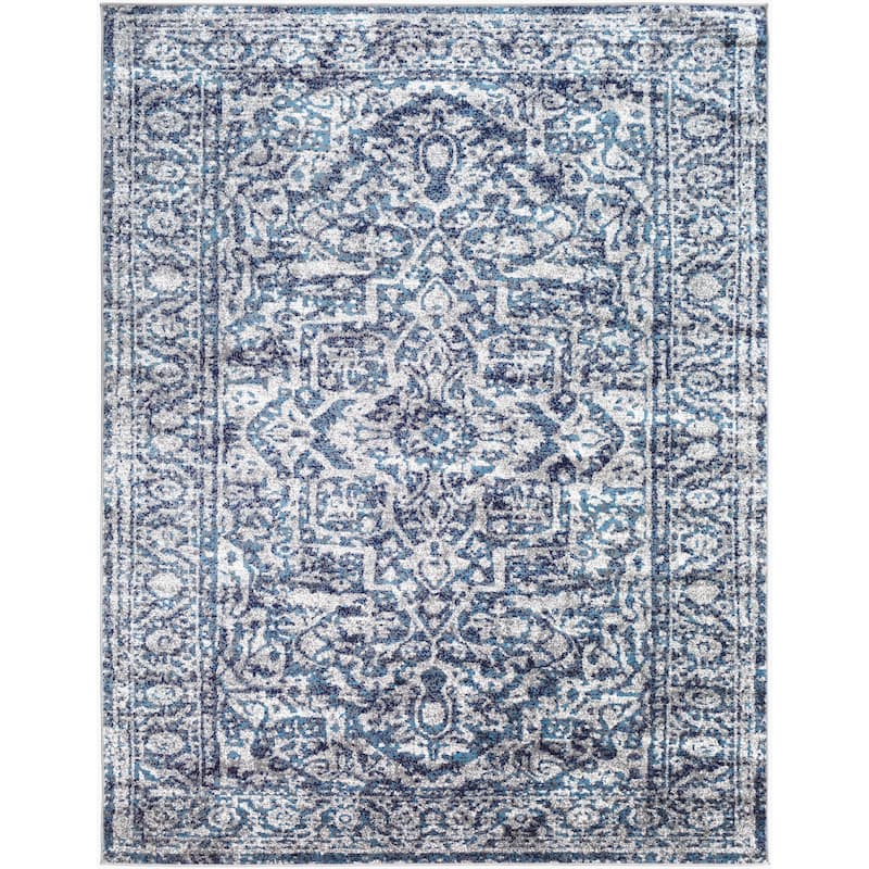 Livabliss Vintage Monte Carlo Medallion Area Rug