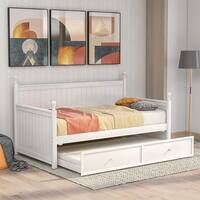 wallpapers White Full Daybed With Trundle buy daybed white online at overstock