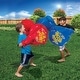 preview thumbnail 4 of 6, Banzai Battle Bop Combo Pack Gloves & Bumpers, 2 Pair & Cool Canopy Bounce House - 36