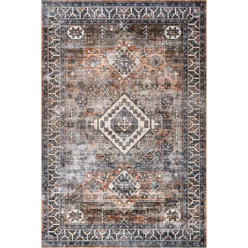 Nuloom Layana SplashGuard Geometric Machine Washable Area Rug