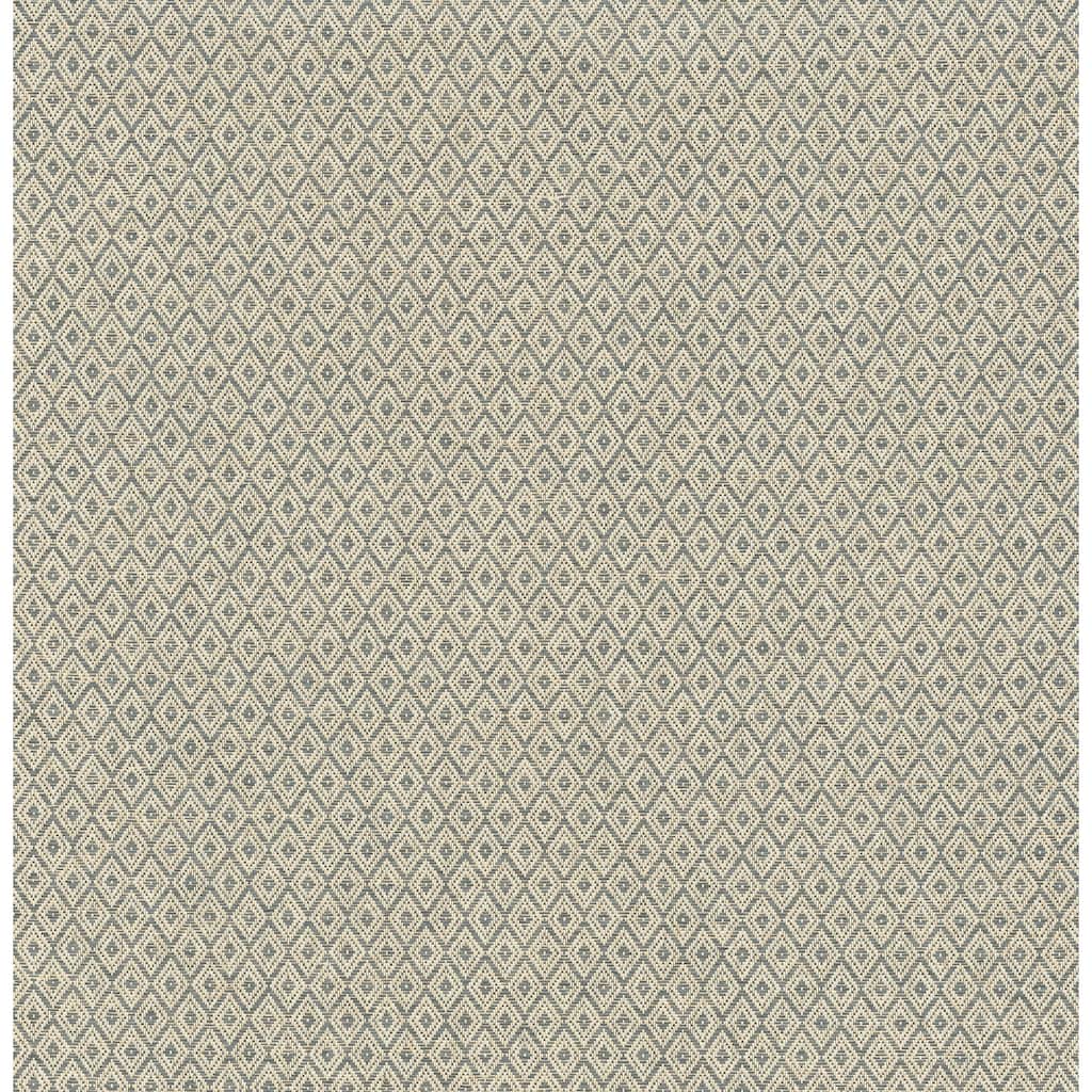 A-Street Prints Hui Denim Paper Weave Grasscloth Wallpaper