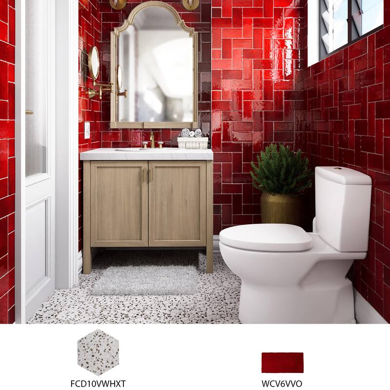 Merola Tile Viva Volcan 3" x 6" Ceramic Wall Tile