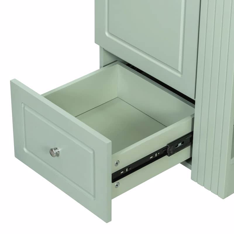 20" Freestanding Bathroom Vanity with Ceramic Sink