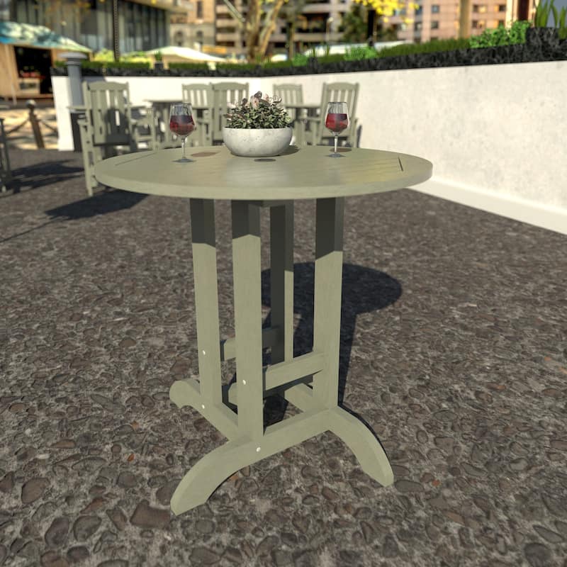 Highwood Commercial Grade 36" Round Counter Height Bistro Dining Table