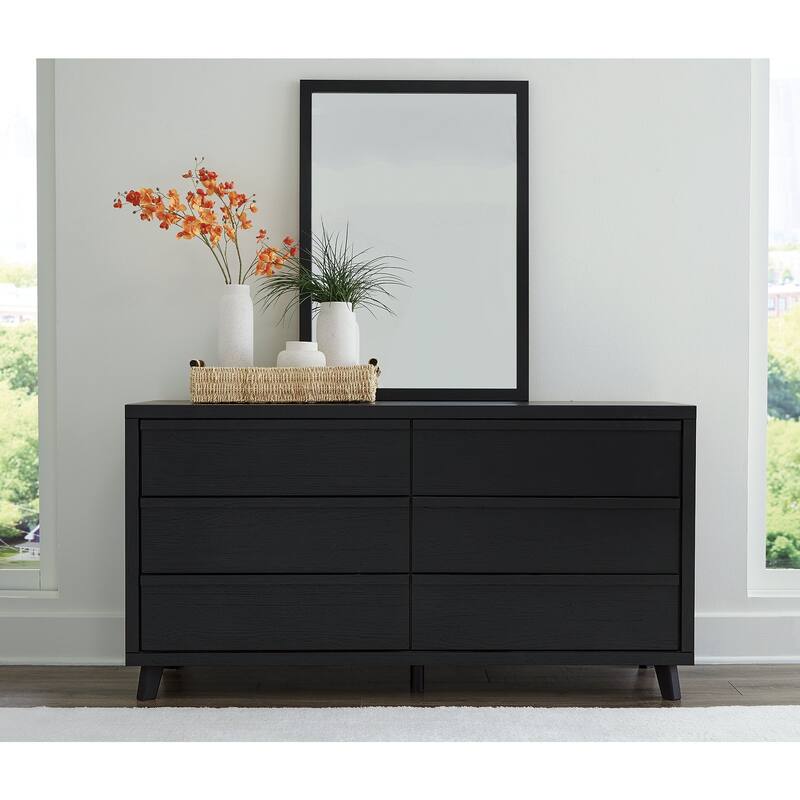 Signature Design by Ashley Danziar Black Dresser and Mirror