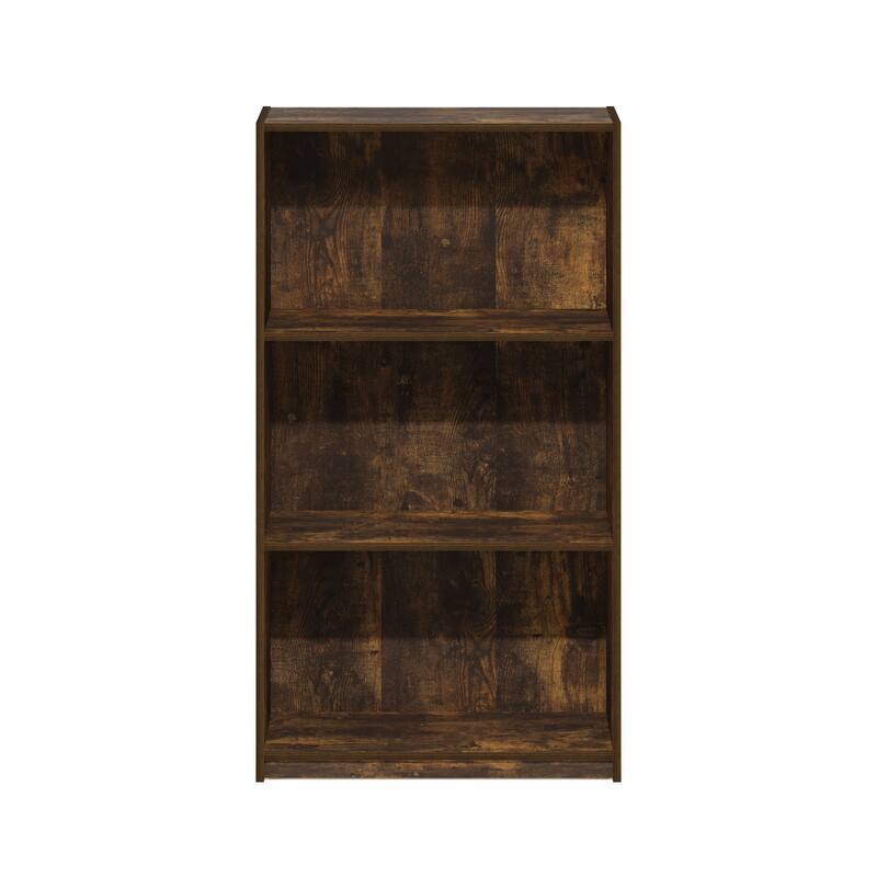 Furinno 99736 Basic 3-Tier Bookcase Storage Shelves