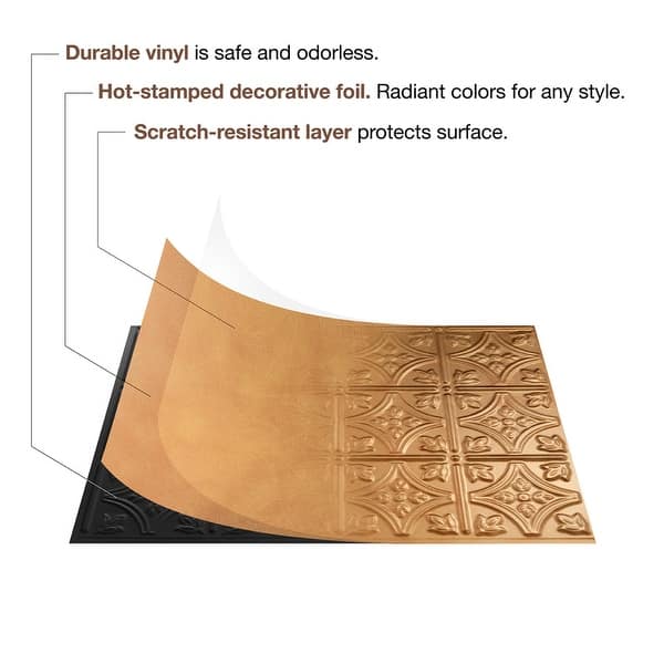 Fasade® Traditional 4 Brushed Nickel Backsplash Kit - 15 Sq. Ft.