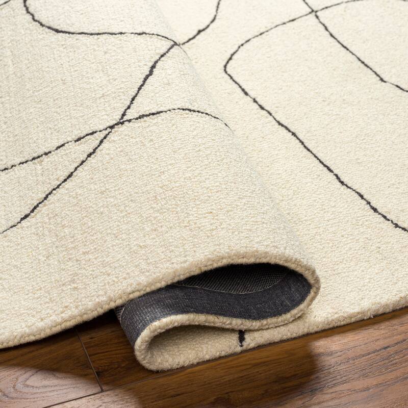 Grazie Handmade Modern Contour Wool Area Rug