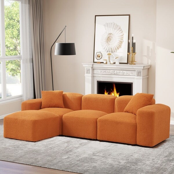 Sofa sale orange discount