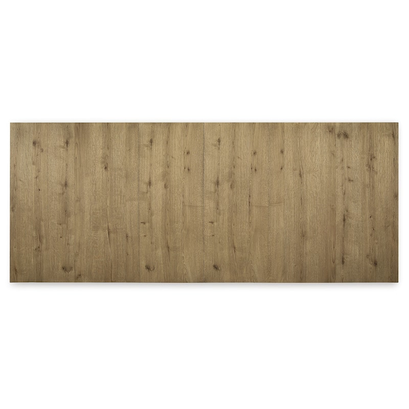 Signature Design by Ashley Galliden Light Brown Dining Extension Table - 44.5" W x 108" D x 30.13" H
