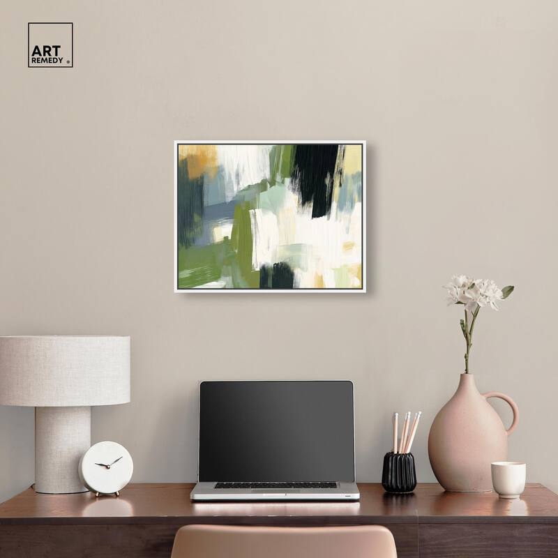 Moss Layers I Canvas by Art Remedy