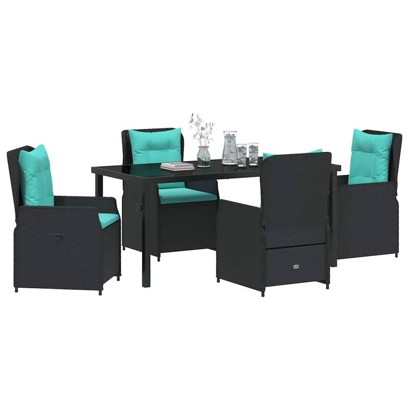 vidaXL Garden Dining Set Poly rattan