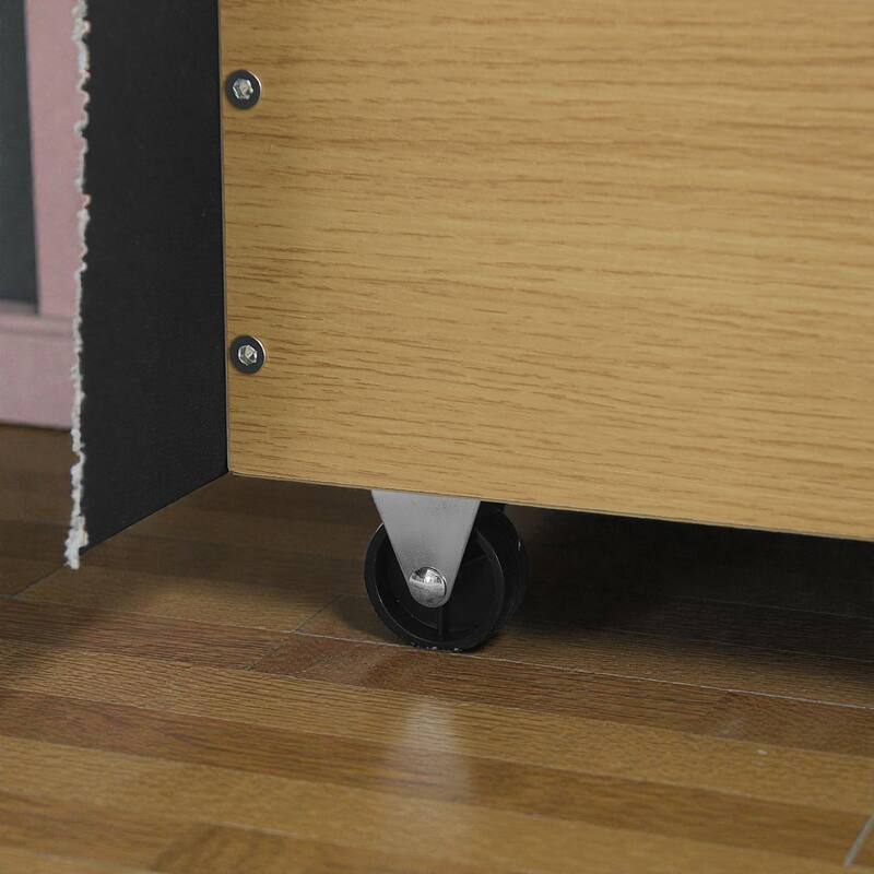 Upholstered Bed Frame with Tall Curved Headboard and Storage Drawers, Modern Minimalist Platform Bed No Box Spring