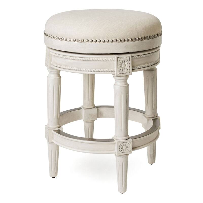 Maven Lane Pullman Backless Kitchen Stool - White Oak - Counter Height