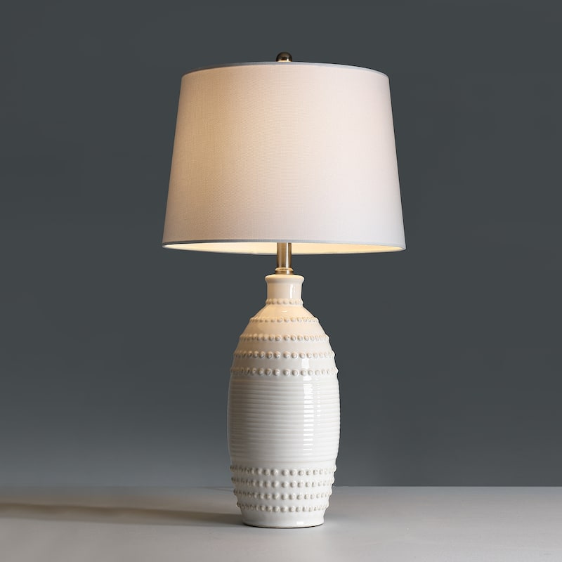 Nordic 3-Way Ceramic Table Lamp Set of 2 - 26 in. H