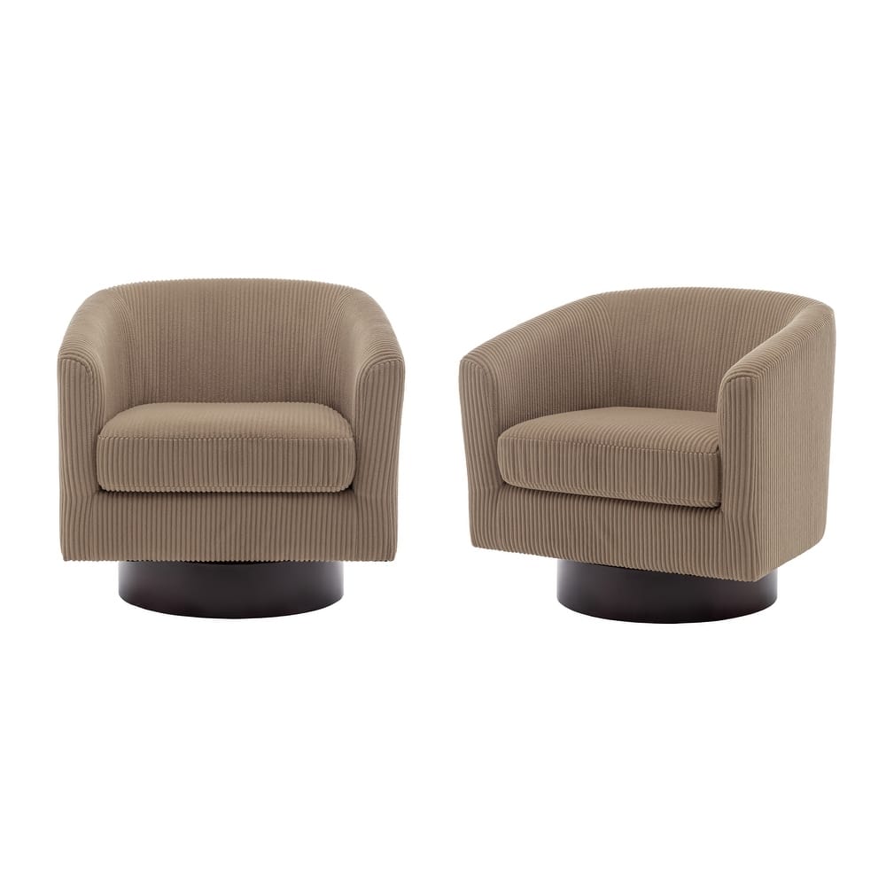 Modern 360° Swivel Barrel Accent Chairs by DREAMSIDEA