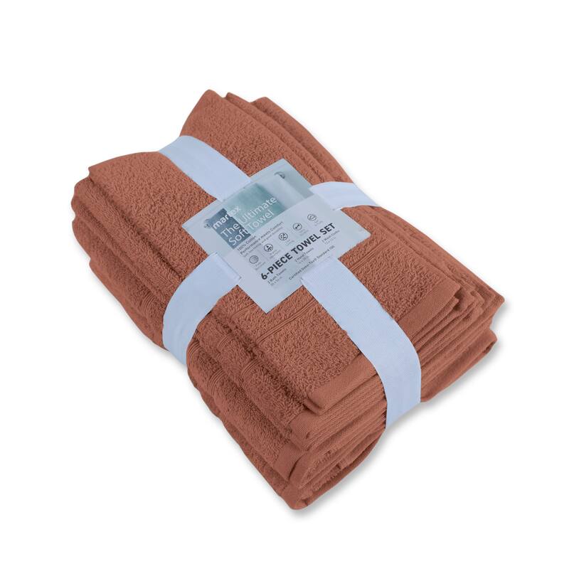 Martex Ultimate Performance Cotton Low-Lint Soft Absorbent Towel Set