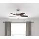 preview thumbnail 1 of 13, Hunter 42" Builder Ceiling Fan with LED Light Kit and Pull Chain Brushed Nickel