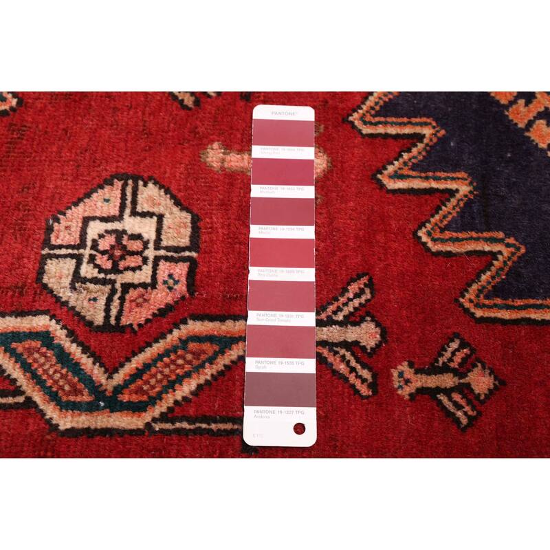 ECARPETGALLERY Hand-knotted Konya Anatolian Red Wool Rug - 3'6 x 9'7