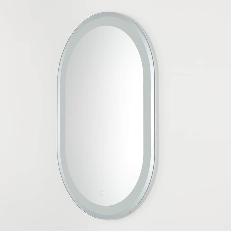 SAFAVIEH Home Crosby 24" LED Vanity Mirror - Silver / White