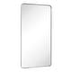 preview thumbnail 57 of 123, TEHOME Kengston Modern & Contemporary Rectangular Bathroom Vanity Mirror 30'' x 60'' - Brushed Nickel
