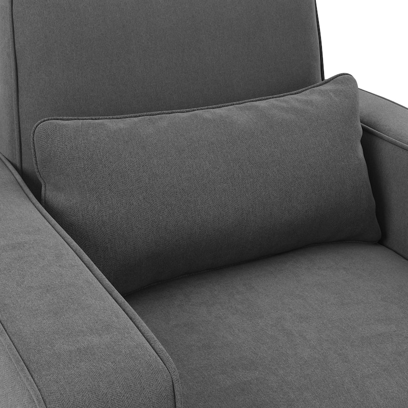 Bush Furniture Stockton Living Room Accent Chair with Ottoman Set