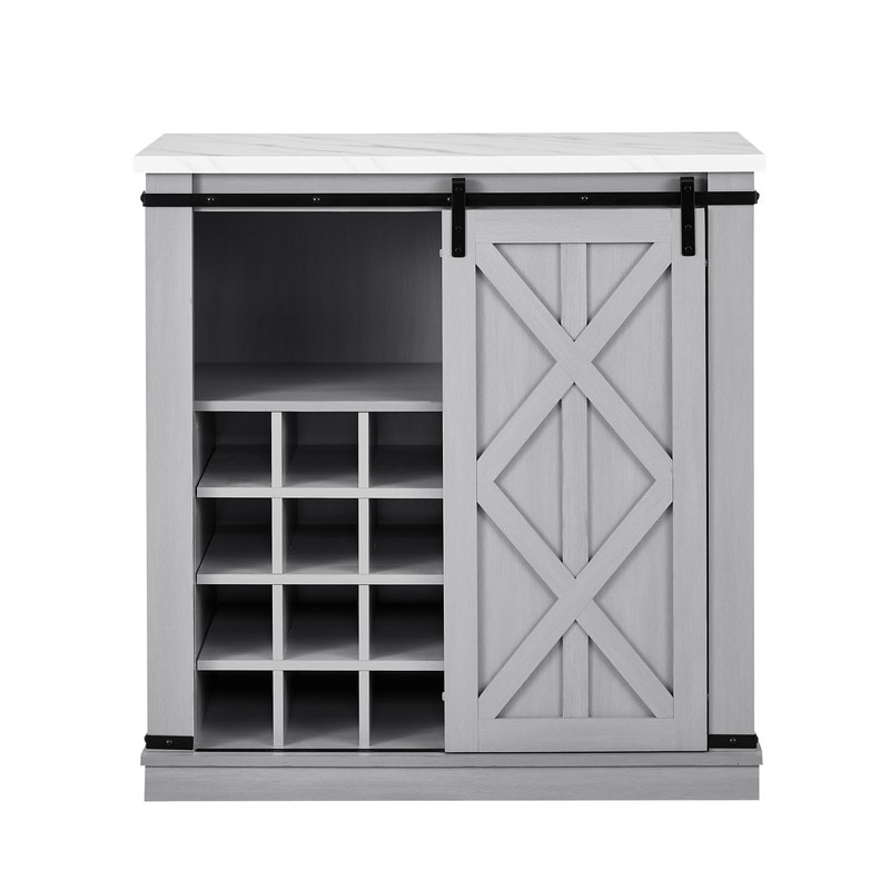 Barn door shop wine rack