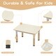 preview thumbnail 6 of 12, Table and 4 Chairs Set for Ages 2-10 Height Adjustable