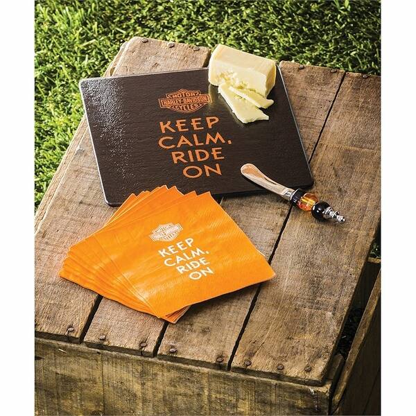 Shop Harley Davidson Cheeseboard Spreader And Napkin Gift Set