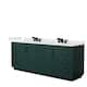 Option Green, Black Trim, White Quartz Top