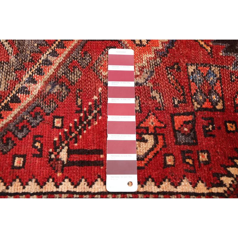 ECARPETGALLERY Hand-knotted Andelz Red Wool Rug - 4'5 x 7'5