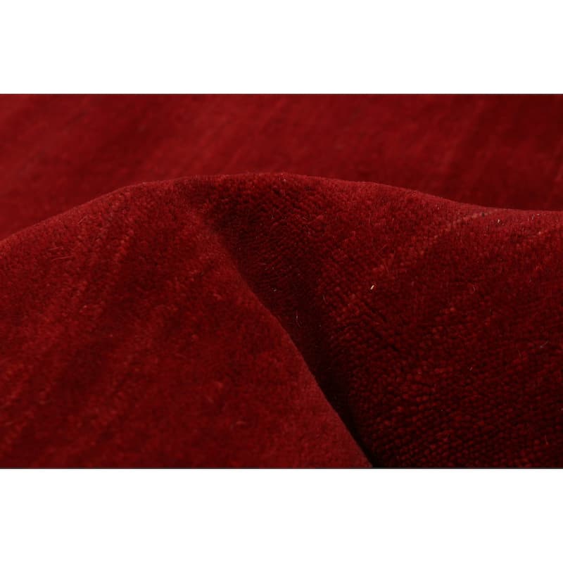 Kashkuli Gabbeh Red Rug 7'11" x 10'10" - 7'11 x 10'10