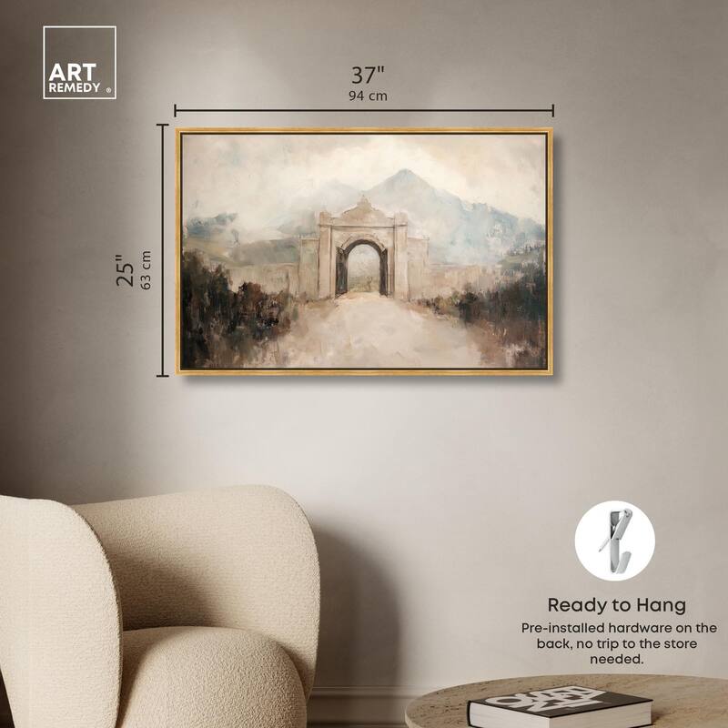 Stone Arch Canvas by Art Remedy