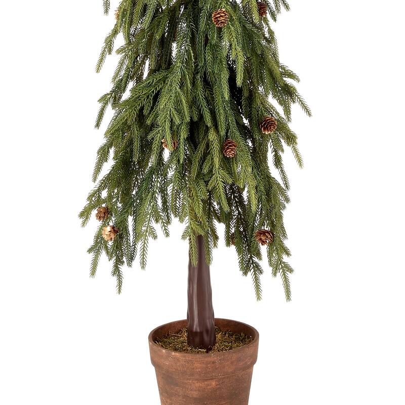 48" Uv Potted Soft Touch Norfolk Pine Tree