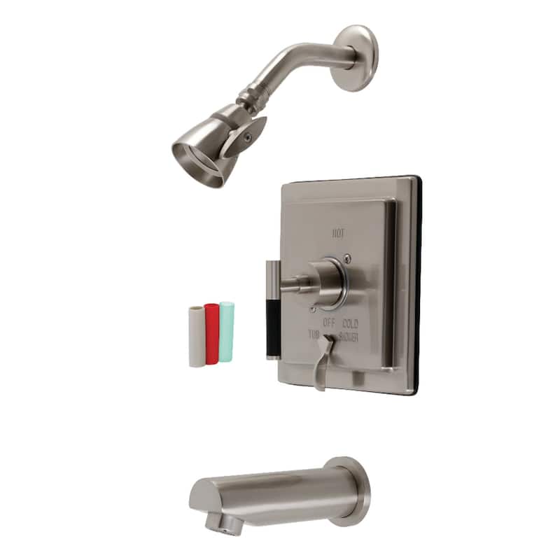 Kingston Brass Kaiser Tub and Shower Trim Package with 1.8 GPM Single