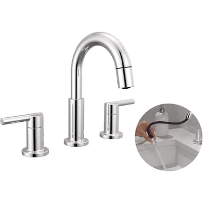 Delta 35749LF-PD Nicoli 1.2 GPM Widespread Bathroom Faucet with Pull