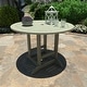 preview thumbnail 36 of 49, Weatherly 5-piece Outdoor Dining Set - 48" Round Table, Counter-height