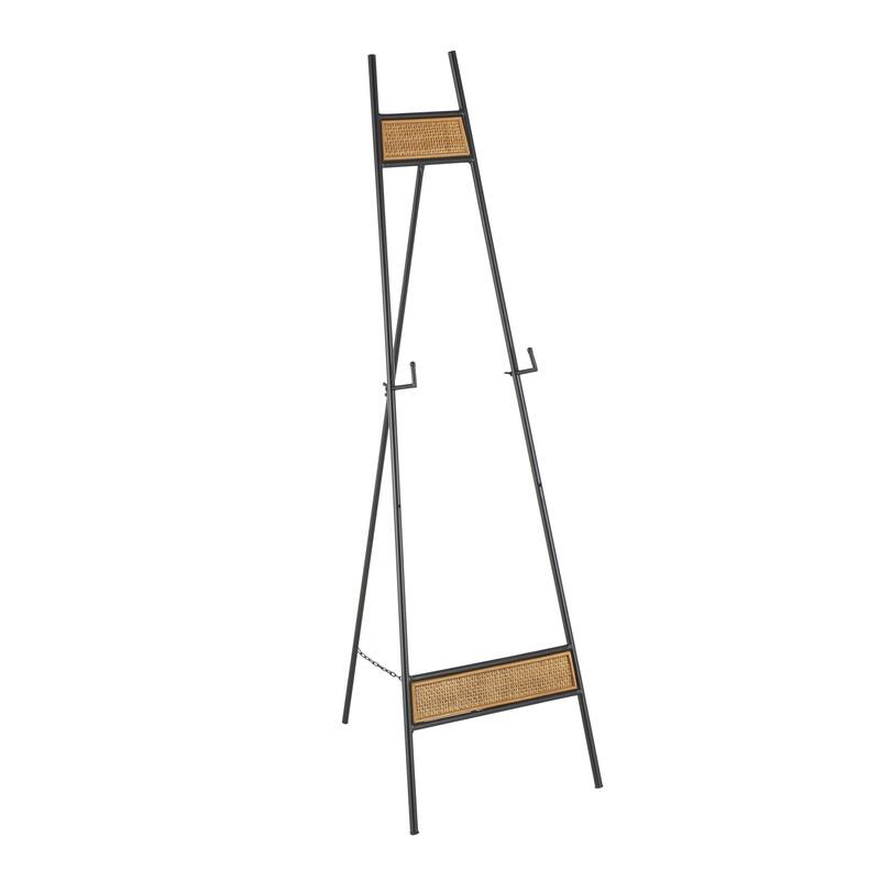 Metal Display Easel with Wood Accents - Black - Roche River Decor