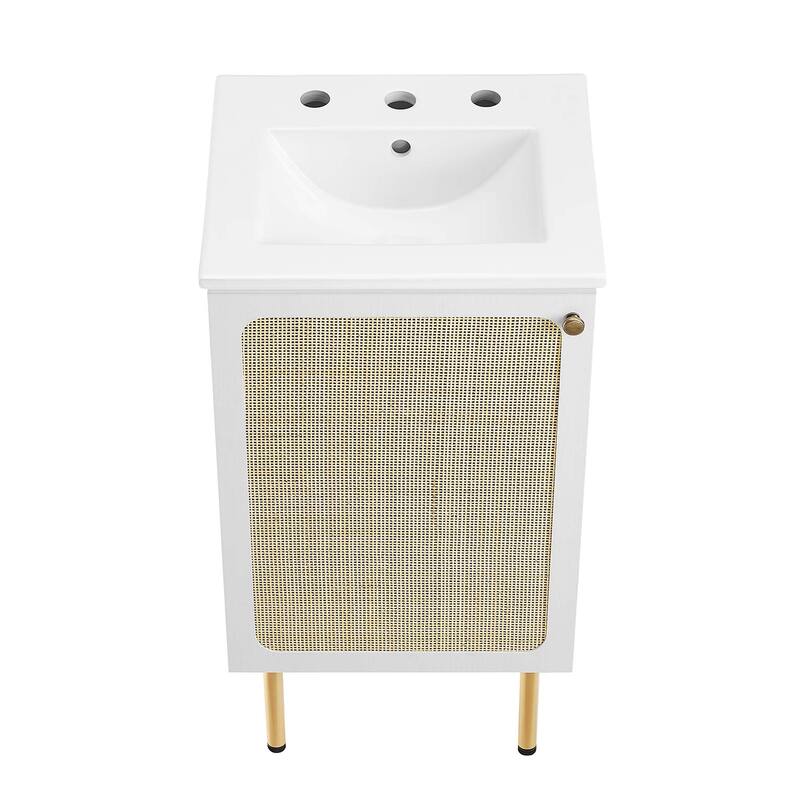 Chaucer 18"/24"/30"/36"/48"Single Basin/48" White Basin Bathroom Vanity