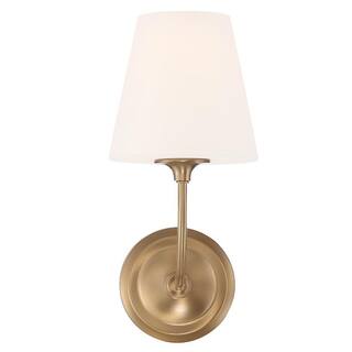 Libby Langdon Sylvan 1 Light Vibrant Gold Wall Mount - 6'' W x 13.25'' H x 9.75'' D
