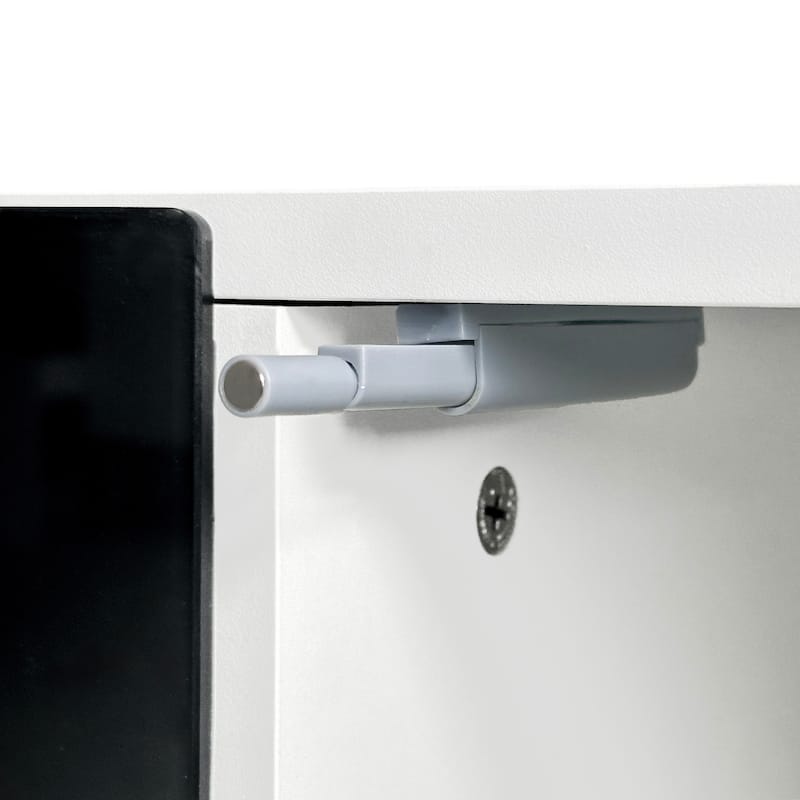 White 68.1" Fireplace TV Stand with Large Cabinets for TVs Up to 78"