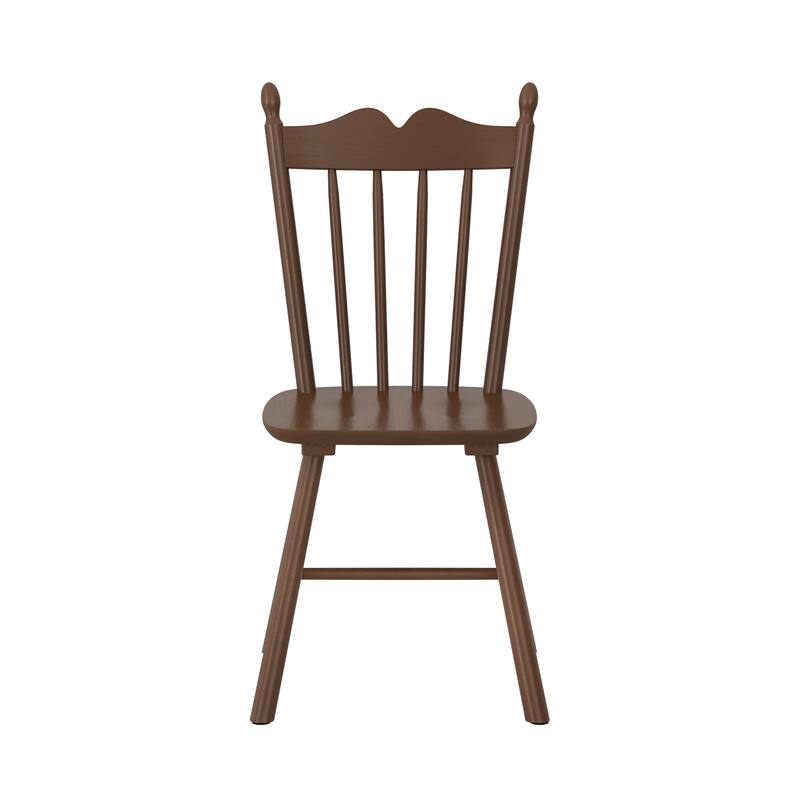 Solid Wood Dining Chairs Set of 2 - N/A